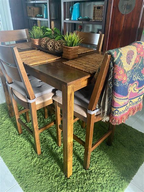High Dining Table Set Used
