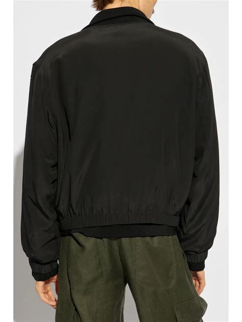 High End Silk Bomber Jacket