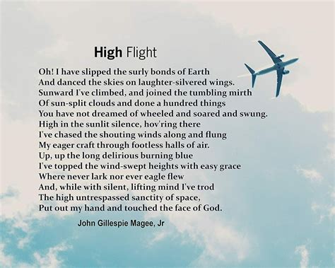 high flight poem text