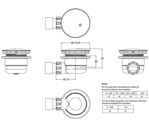 High Flow Shower Waste Fitting Instructions