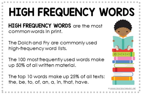 high frequency words definition and examples