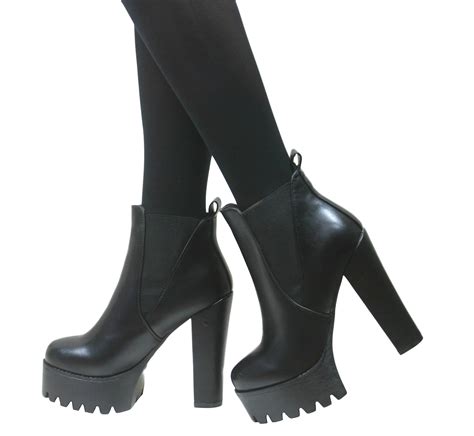 high heel chelsea boots