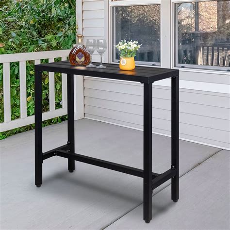 High Outdoor Console Table