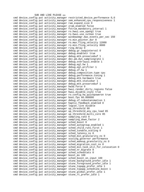 high performance cmd code