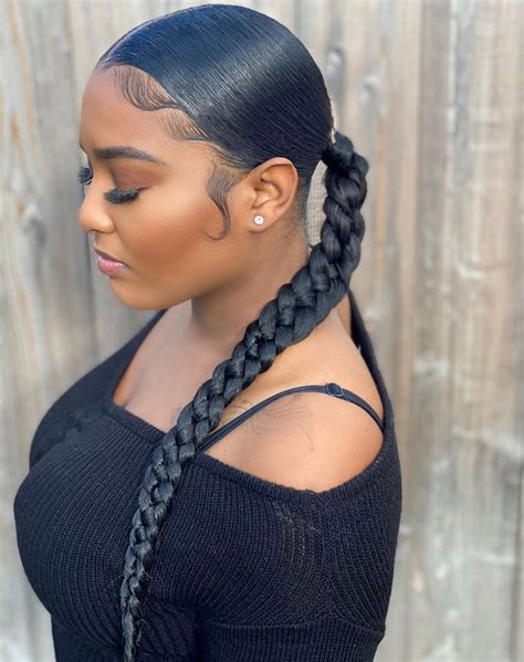 Unique High Ponytail Braid Hairstyles For Black Hair For New Style