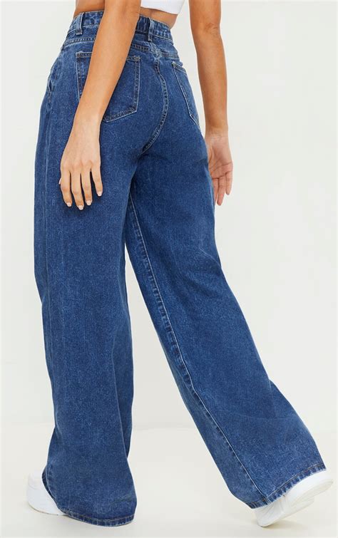 high rise baggy wide leg jeans