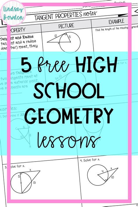 high school geometry lessons