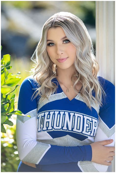 high school senior cheerleader