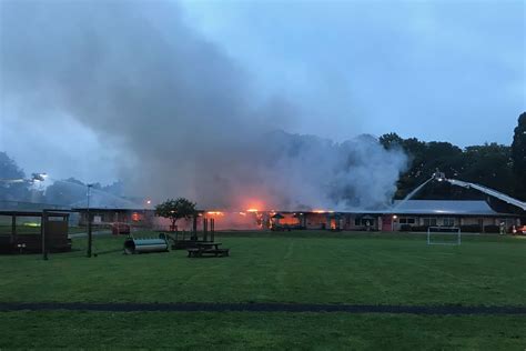 high school set on fire