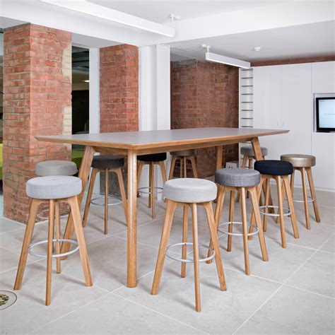 High Table Bar V-Back Stools