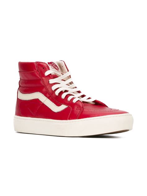 High Top Vans Red