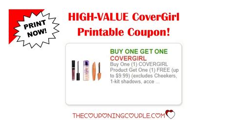 High Value Printable Coupons