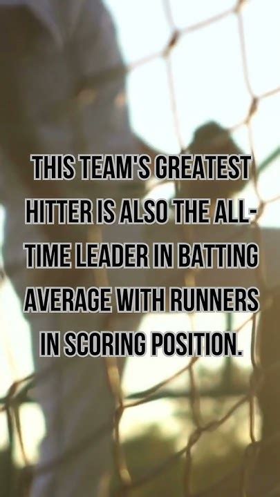 Highest Average With Runners In Scoring Position