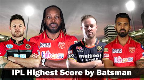 highest score by a batsman in ipl