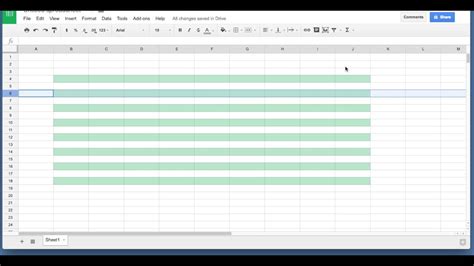 How to Highlight Every Other Row on Google Sheets on Android