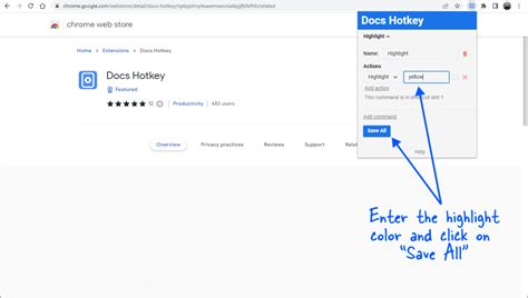 Highlight Color Keyboard Shortcut Google Docs