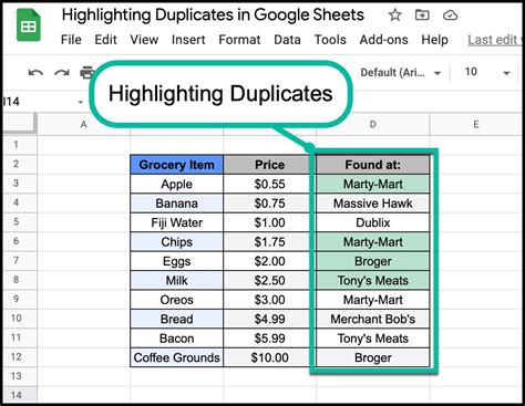 Highlight Duplicates In Two Sheets