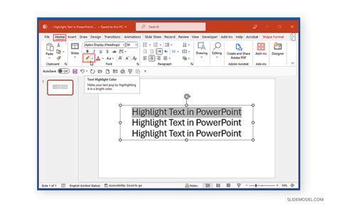 Highlight In Powerpoint 2007
