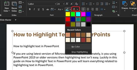 Highlight Missing In Powerpoint