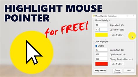 Highlight Mouse Pointer During Presentation