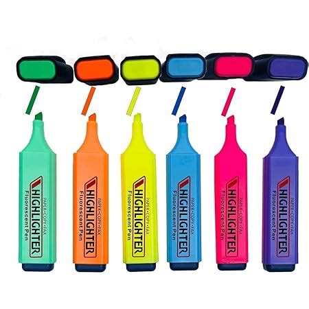 Highlighter Pens Assorted Colours