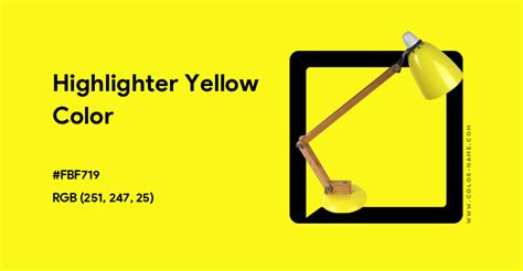 highlighter yellow colour code