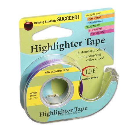 highlighting tape removable