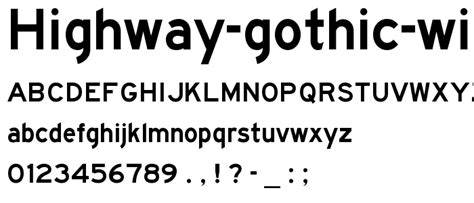 Highway Fonts Font Review Journal