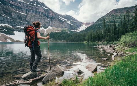 hiker taking pictures of nature