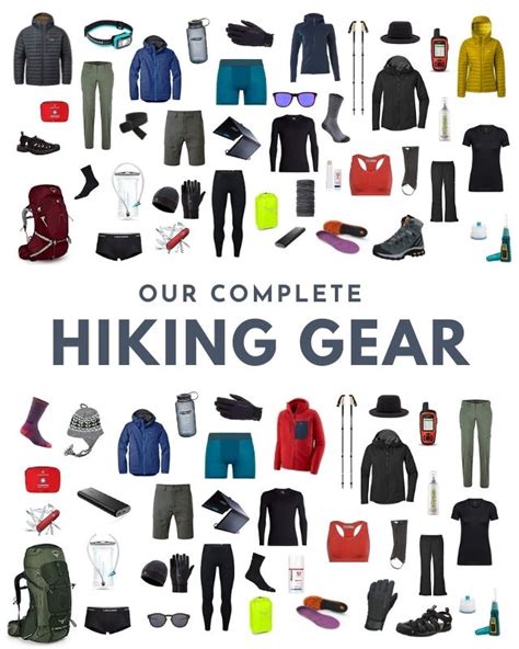 hiking equipment checklist
