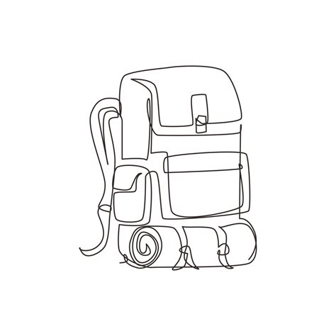 Hiking Pack Drawing