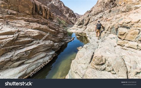 hiking through wadi