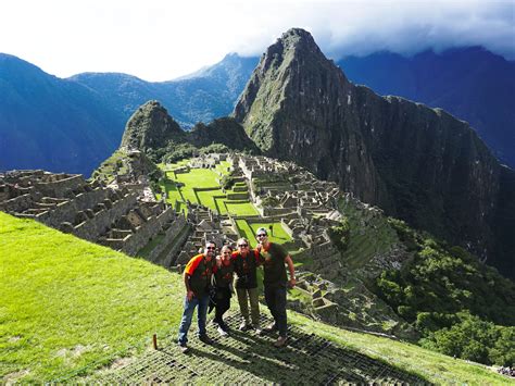 hiking to Machu Picchu