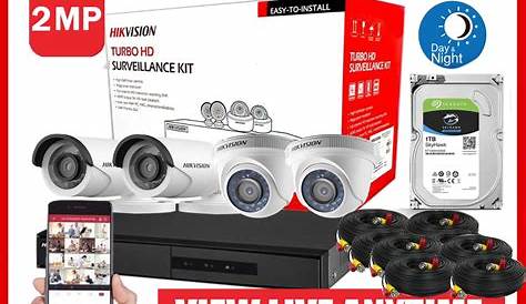 Hikvision 4 Channel Cctv Camera Kit Turbo HD 2MP 1080P CCTV