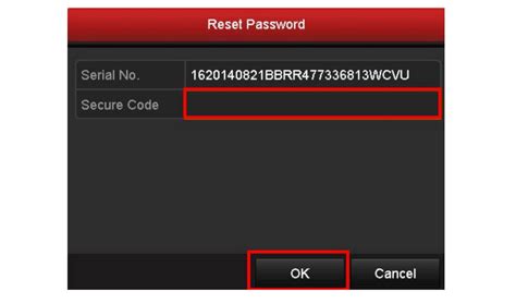 hikvision dvr password reset secure code
