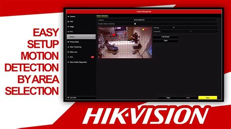 Hikvision Motion Detection Area