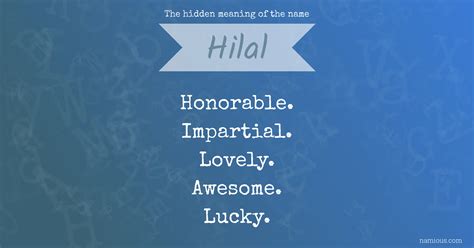 hilal name meaning