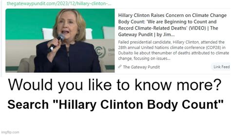 Hillary Threatens To "Up Body Count" By Waging Terror Upon Those Who
