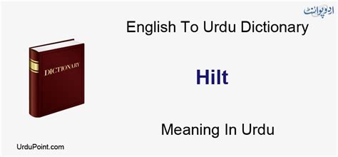 hilt meaning in urdu