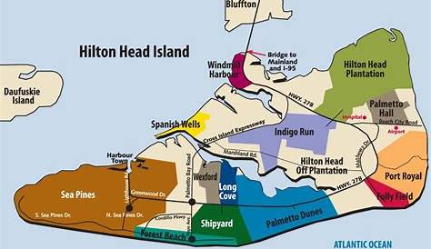 Hilton Head Island Plantations Map