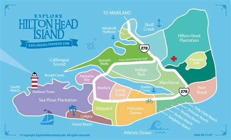 Hilton Head On A Map