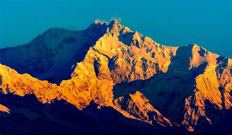 himalayas mountains at sunrise