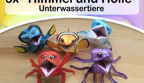 "Himmel und Hölle Unterwasser" Spieltier Fisch Tier Origami Nemo Dori