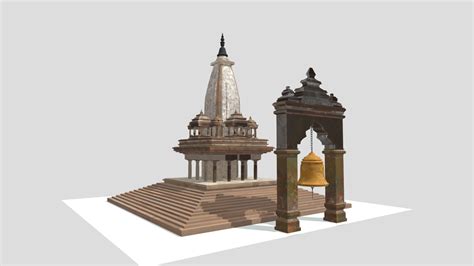 hindu temple free 3d model