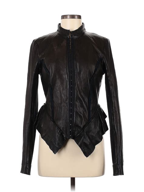 Hinge Black Leather Jacket