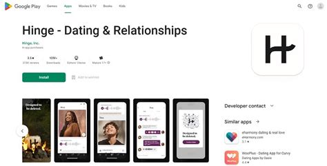 Hinge Dating App Options