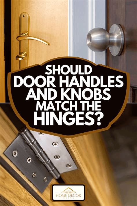 Hinges Match Door Knobs