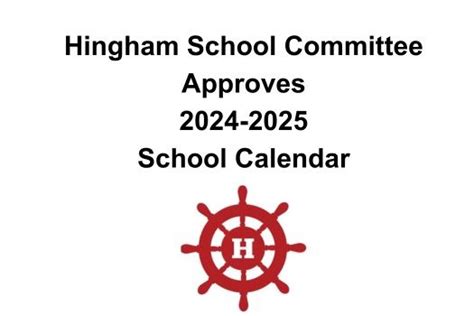 Hingham School Calendar 2024