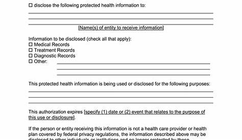 FREE 8+ Sample Hipaa Release Forms in PDF MS Word