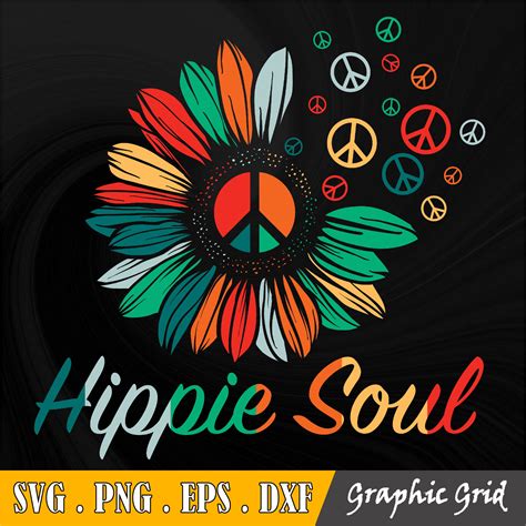 Hippie soul SVG png JPEG image digital file download Etsy